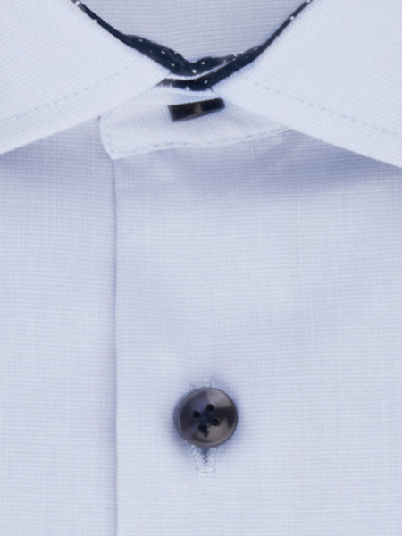 SEIDENSTICKER Regular Fit Hemd Hellblau Business Kent Fil à Fil - Ansicht 1