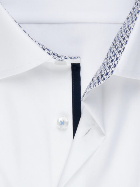 SEIDENSTICKER Regular Fit Hemd Weiß Business Kent Popeline - Ansicht 1