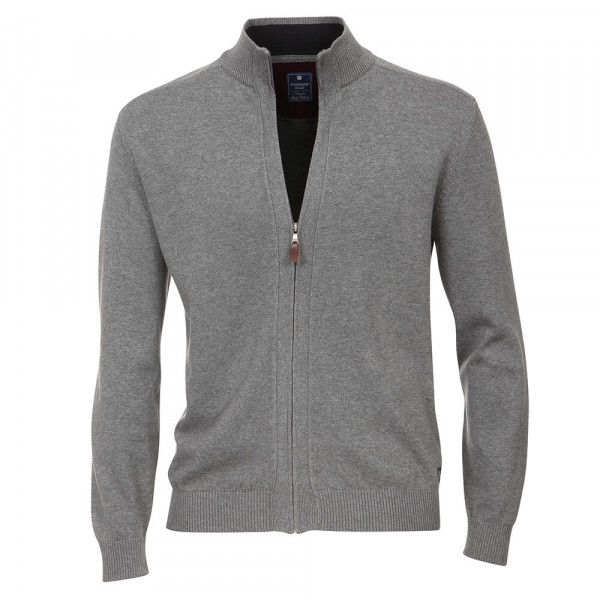 Cardigan Redmond gris en coupe classique