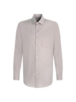 Camicia Seidensticker MODERN STRUTTURA grigio con Business Kent collar in taglio moderno