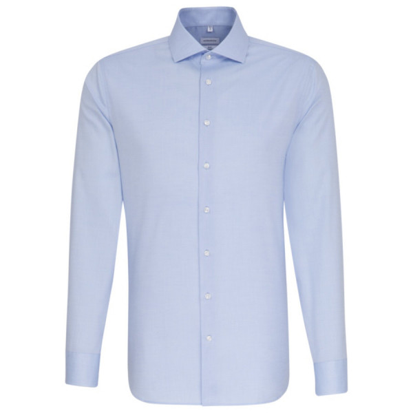 Camicia Seidensticker SLIM FIT BELLE OXFORD azzurro con Spread Kent collar in taglio stretto