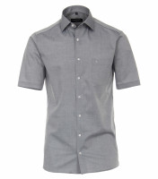 Chemise CASAMODA MODERN FIT UNI POPELINE gris avec col Kent en coupe moderne