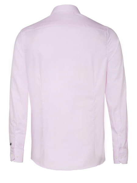 PURE Slim Fit Hemd Rosé Kent Struktur