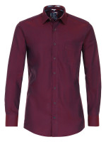 Chemise Redmond REGULAR FIT TWILL rouge avec col Button Down en coupe classique