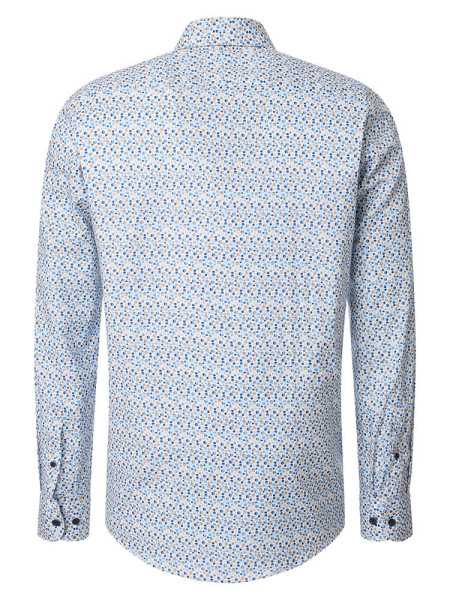 CASAMODA Comfort Fit Hemd Braun Button-Down Easy Care