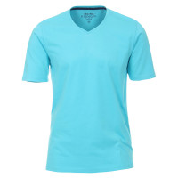Redmond T-Shirt türkis in klassischer Schnittform