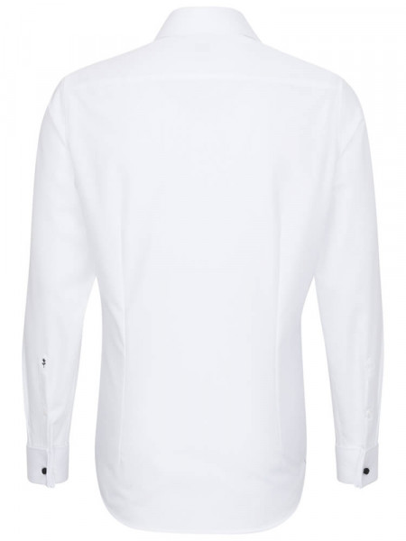 SEIDENSTICKER Tailored Fit Hemd Weiß Business Kent Popeline