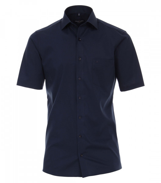 Camicia CASAMODA MODERN FIT UNI POPELINE blu scuro con Kent collar in taglio moderno