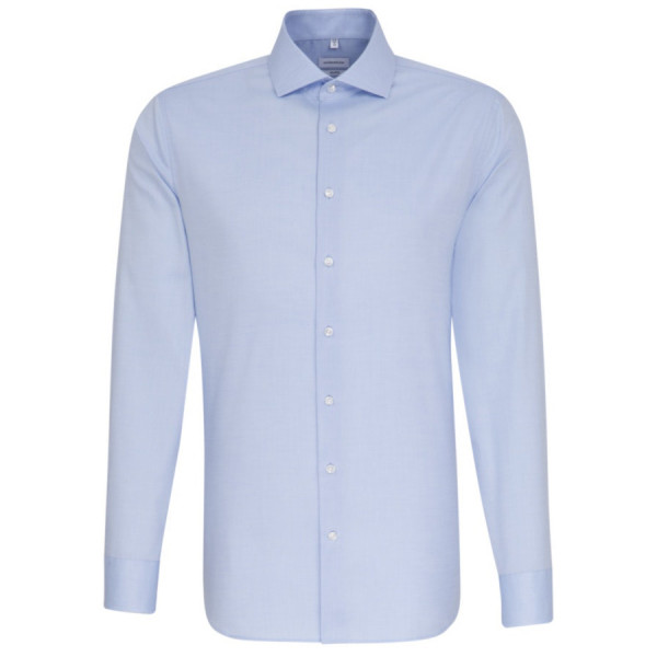 Chemise Seidensticker SHAPED BEAUX OXFORD bleu clair avec col Spread Kent en coupe moderne