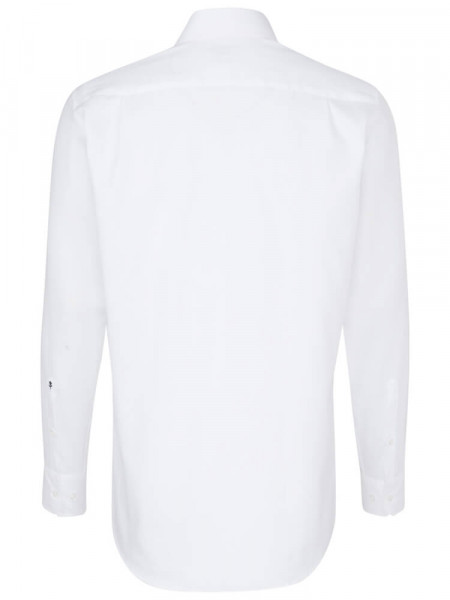 SEIDENSTICKER Regular Fit Hemd Weiß Haifisch Oxford