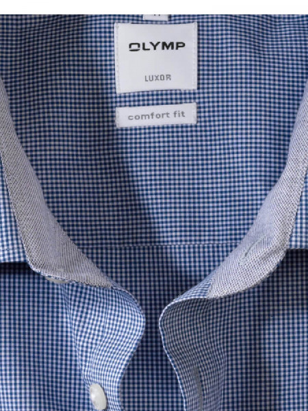 OLYMP Comfort Fit Hemd Dunkelblau New Kent Popeline - Ansicht 1