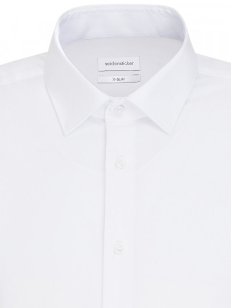 SEIDENSTICKER Extra Slim Fit Hemd Weiß Business Kent Popeline - Ansicht 2