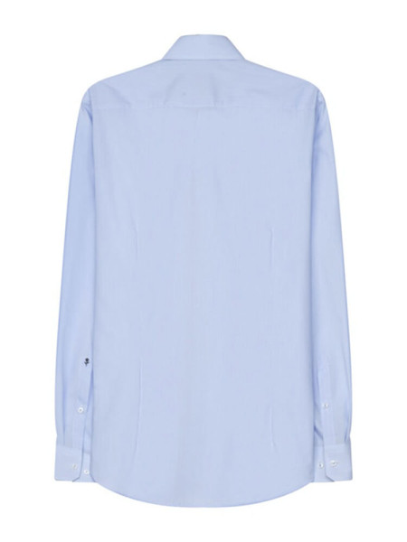 SEIDENSTICKER Slim Fit Hemd Hellblau Business Kent Popeline