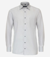 Camicia CasaModa COMFORT FIT STRUTTURA grigio con Kent collar in taglio classico