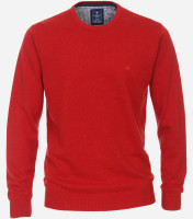 Ponticello Redmond REGULAR FIT MAGLIA rosso con Collo rotondo collar in taglio classico