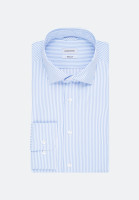 Camicia Seidensticker SLIM FIT UNI STRETCH azzurro con Kent collar in taglio stretto