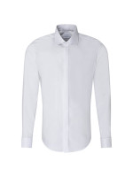 Seidensticker Hemd TAILORED TWILL weiss mit Business Kent Kragen in schmaler Schnittform