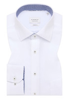 Eterna Hemd MODERN FIT UNI POPELINE weiss mit Kent Kragen in moderner Schnittform