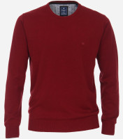 Pull Redmond REGULAR FIT TRICOTÉ rouge avec col Col rond en coupe classique