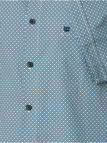 REDMOND Regular Fit Hemd Hellblau Kent Print - Ansicht 2