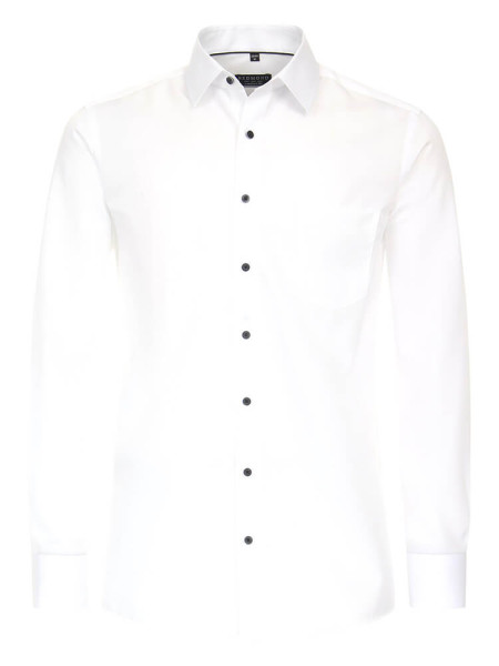 Camicia Redmond COMFORT FIT TWILL bianco con Kent collar in taglio classico
