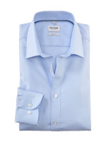 Camicia OLYMP LEVEL 5 UNI STRETCH azzurro con New York Kent collar in taglio stretto