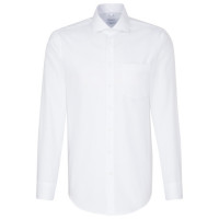 Chemise Seidensticker REGULAR BEAUX OXFORD blanc avec col Spread Kent en coupe moderne