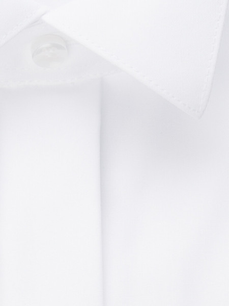SEIDENSTICKER Slim Fit Hemd Weiß Kläppchen Popeline - Ansicht 3