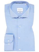 Camicia Eterna SLIM FIT TWILL azzurro con Cutaway collar in taglio stretto