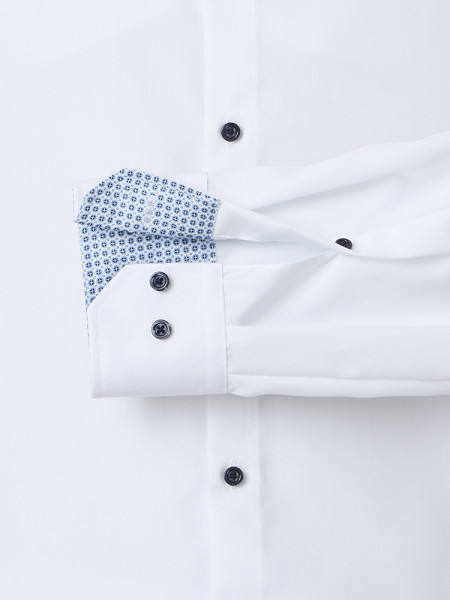 VENTI Regular Fit Hemd Weiß Kent Popeline - Ansicht 2