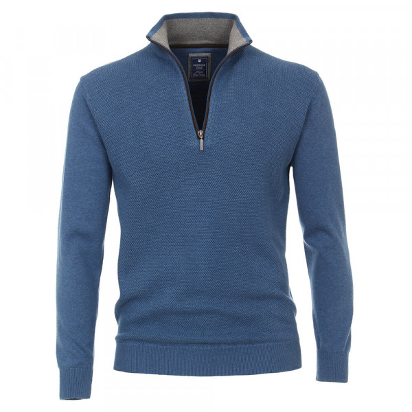 Pullover Redmond blu medio in taglio classico