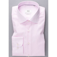 Eterna Hemd MODERN FIT TWILL rosa mit Classic Kent Kragen in moderner Schnittform