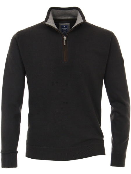 Pull Redmond REGULAR FIT MELANGE anthracite avec col Col montant en coupe classique