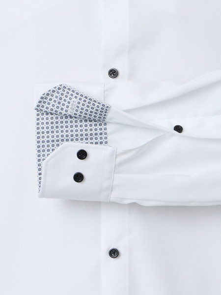 VENTI Regular Fit Hemd Weiß Kent Popeline - Ansicht 2