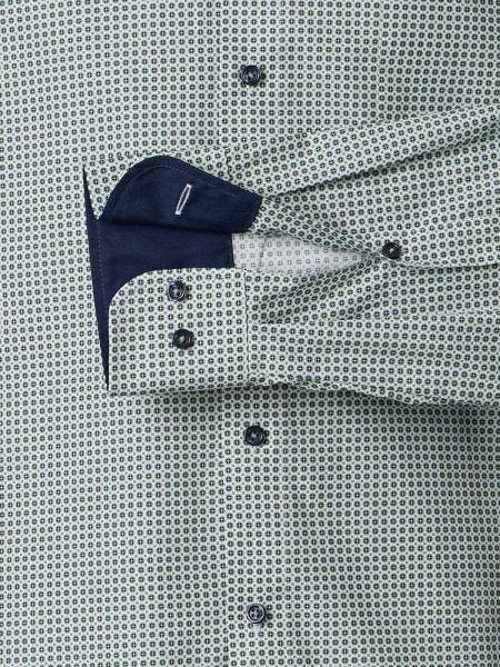VENTI Comfort Fit Hemd Grün Kent Popeline - Ansicht 2