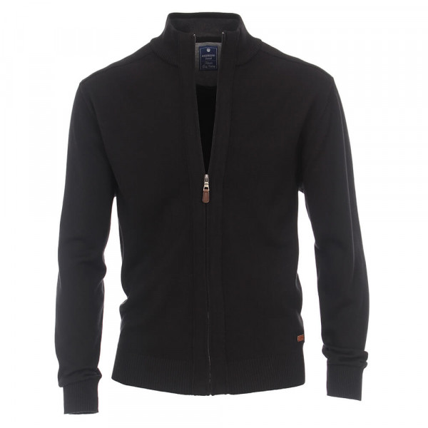 Cardigan Redmond noir en coupe classique