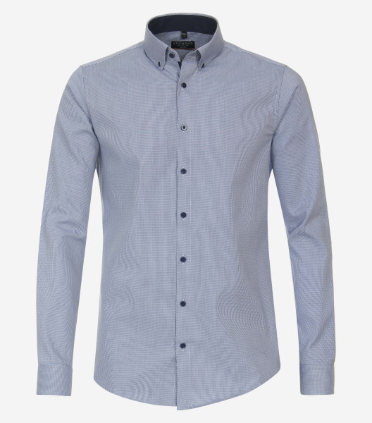 Camicia Redmond SLIM FIT STRUTTURA azzurro con Button Down collar in taglio stretto