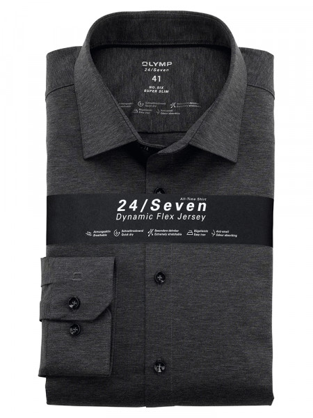 OLYMP No. Six 24/Seven super slim Jerseyhemd