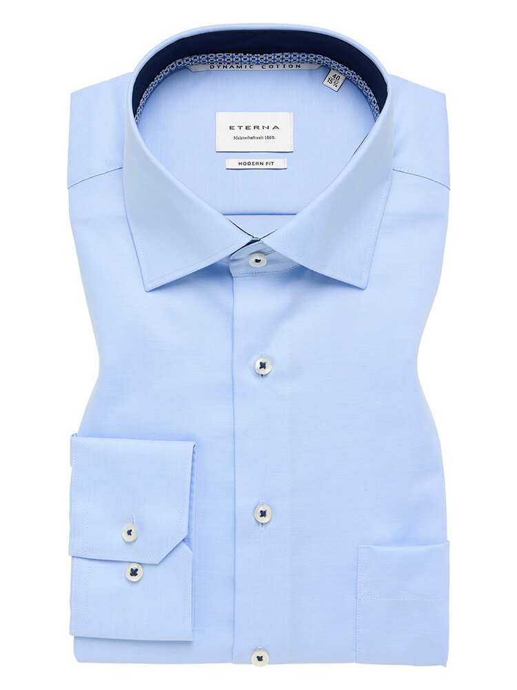 CASAMODA Camicia Business Uni Comfort Fit - Blu Scuro Taglia 52, Puro Cotone
