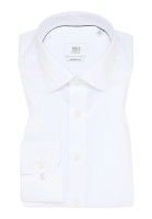 Camicia Eterna COMFORT FIT TWILL bianco con Kent collar in taglio classico