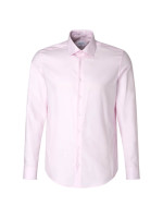 Seidensticker Hemd SLIM TWILL rosa mit Business Kent Kragen in schmaler Schnittform