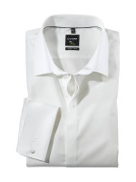 Camicia OLYMP SUPER SLIM UNI STRETCH beige con Urban Kent collar in taglio super stretta