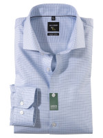 Camicia OLYMP SUPER SLIM UNI POPELINE azzurro con Royal Kent collar in taglio super stretta