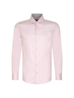 Camicia Seidensticker SLIM TWILL rosa con Nuovo Kent collar in taglio stretto