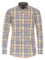 Chemise Redmond REGULAR FIT DOBBY jaune avec col Button Down en coupe classique