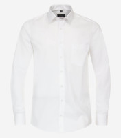 Camicia Redmond MODERN FIT UNI POPELINE bianco con Kent collar in taglio moderno