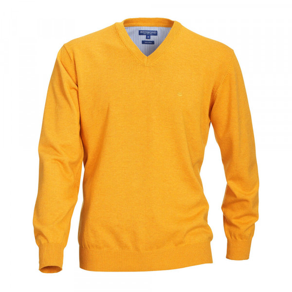 Pullover Redmond arancia in taglio classico