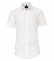 Camicia Venti BODY FIT UNI POPELINE bianco con Kent collar in taglio stretto