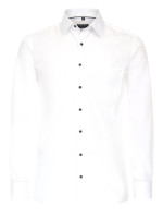 Chemise Redmond COMFORT FIT TWILL blanc avec col Kent en coupe classique