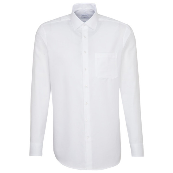Chemise Seidensticker REGULAR STRUCTURE blanc avec col Business Kent en coupe moderne